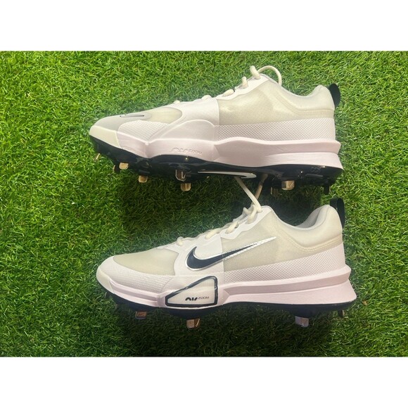Nike Force Zoom Trout 9 Pro Baseball Cleats Men’s 8.5 Metal White Black NEW main image 5
